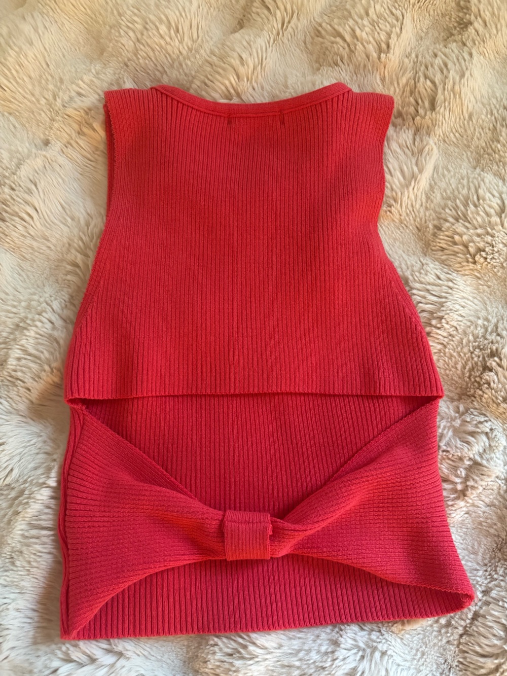 Hot Pink Altar’d State Ribbed Tank - Picture 3 of 7